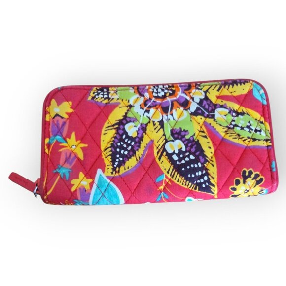 Vera Bradley “Rhumba” Quilted Zip-Around Wallet - Picture 2 of 6